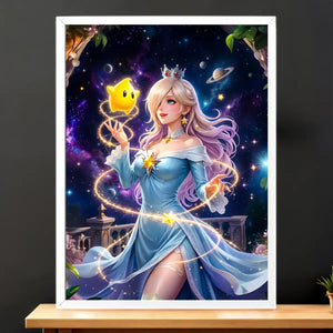 Affiche Mario illustrée à la main en Anjou