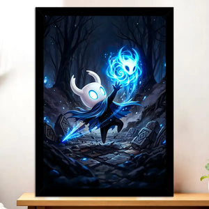 Cadre Noir Hollow Knight illustré à la main en Anjou