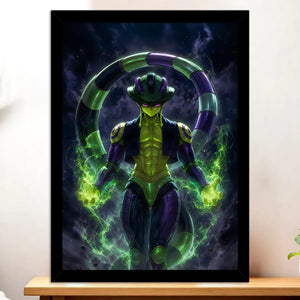 Cadre Noir Meruem Hunter x Hunter illustré à la main en Anjou