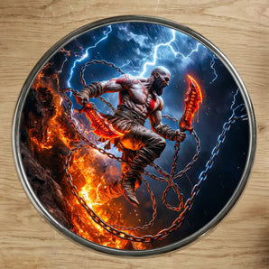 Magnet God of War illustré à la main en Anjou