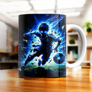 Mug Blue Lock illustré à la main en Anjou