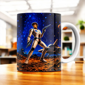 Mug Capitaine Flam illustré à la main en Anjou