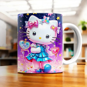 Mug Hello Kitty illustré à la main en Anjou
