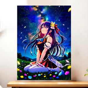 Affiche Oshi No Ko illustrée à la main en Anjou