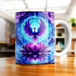 Mug Phoenix illustré à la main en Anjou