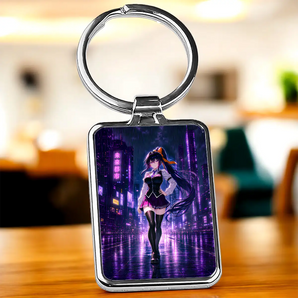 Porte Clé Akeno Himejima High School DxD illustré à la main en Anjou