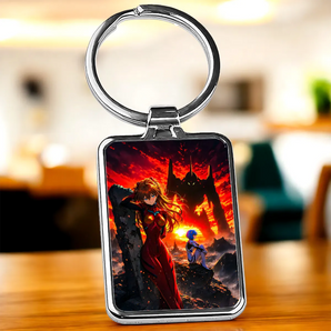 Porte-clé Evangelion illustré à la main en Anjou