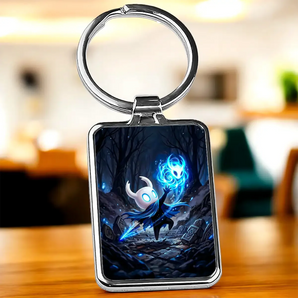 Porte-clé Hollow Knight illustré à la main en Anjou