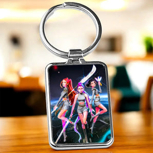 Porte Clé Kpop Demon Hunter HUNTR/X illustré à la main en Anjou