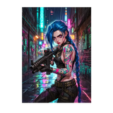 Poster Jinx illustré à la main en Anjou