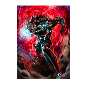 Poster Kaiju No 8 illustré à la main en Anjou