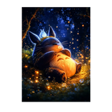 Poster Totoro illustré à la main en Anjou