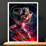 Cadre Blanc Shun d'Andromède Saint Seiya illustré à la main en Anjou