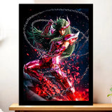 Cadre Noir Shun d'Andromède Saint Seiya illustré à la main en Anjou