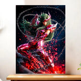 Affiche Shun d'Andromède Saint Seiya illustrée à la main en Anjou