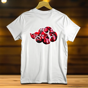 T-Shirt Akatsuki illustré à la main en Anjou