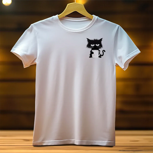 t-shirt-chat-non-chat-noir-mug-devant - Les Bois d'Aurore