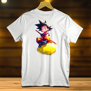 T-Shirt Goku Enfant Dragon Ball illustré à la main en Anjou