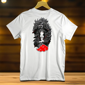 T-Shirt Itachi Naruto illustré à la main en Anjou