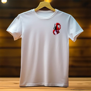 T-shirt Sung Jin-Woo Solo Leveling blanc illustré à la main en Anjou