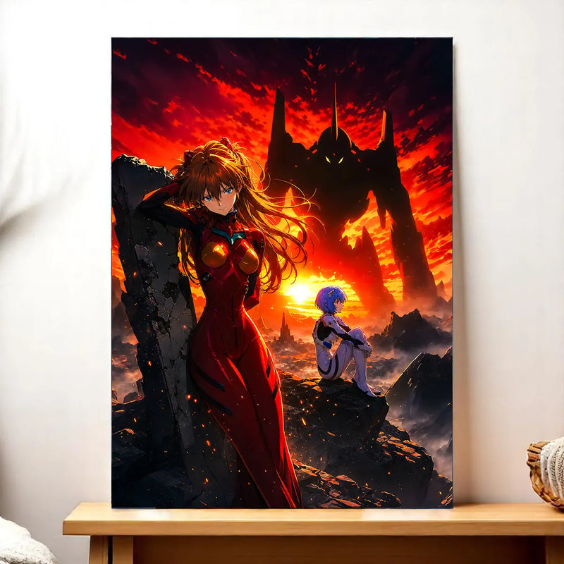 Tableau Evangelion illustré à la main en Anjou