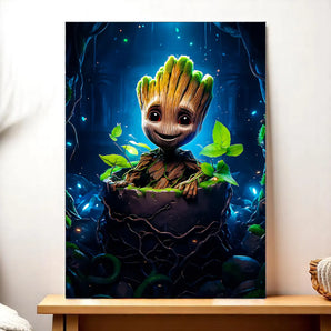 Tableau Groot illustré à la main en Anjou