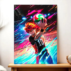 Tableau Haikyuu illustré à la main en Anjou