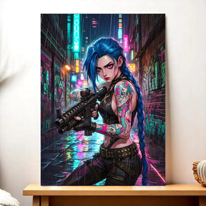 Tableau Jinx illustré à la main en Anjou