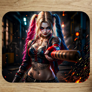 Tapis de Souris Harley Quinn illustré à la main en Anjou