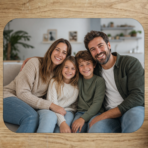Tapis de souris personnalisé avec photo de famille